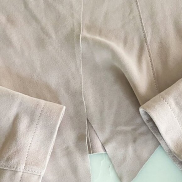 Bagatelle 100% Genuine Suede Leather Jacket in Soft Pink size Small - Picture 10 of 12